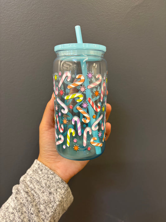 Candy Canes | 16oz Plastic Cup