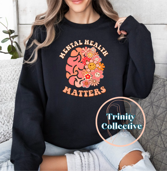 Floral Brain | Graphic Sweatshirt