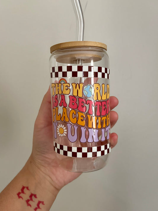 A Better Place | 16oz Glass Cup